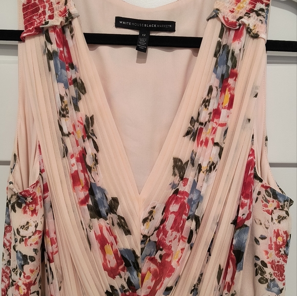 WHBM Pleated Midi Dress in like new condition, size 12, worn twice! - Picture 5 of 6